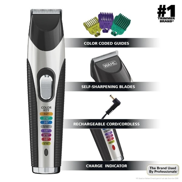 Cord/Cordless Rechargeable Hair & Beard Trimmer for Men - 9891-100